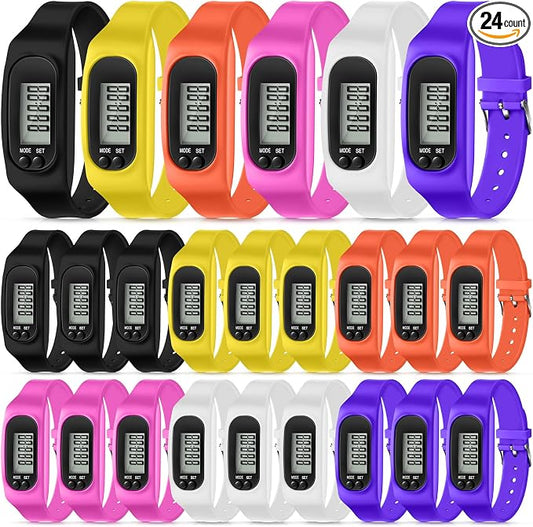 Geyoga Pedometer for Walking Steps and Miles Pedometer Watch Silicone Steps by Geyoga