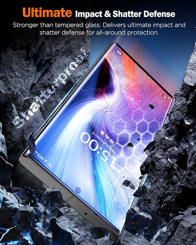LK 2 Pack for Samsung Galaxy S22 Ultra Screen Protector, Upgrade from Tempered - Image 5