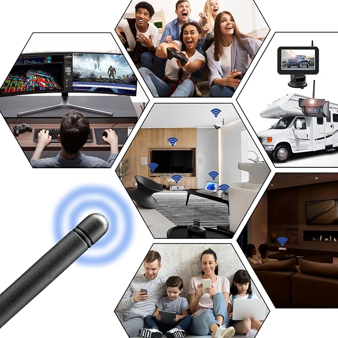 WiFi Antenna PC Bluetooth Antenna, WiFi 6 Dual Band 2.4Ghz 5Ghz 5.8Ghz 3dBi - Image 7