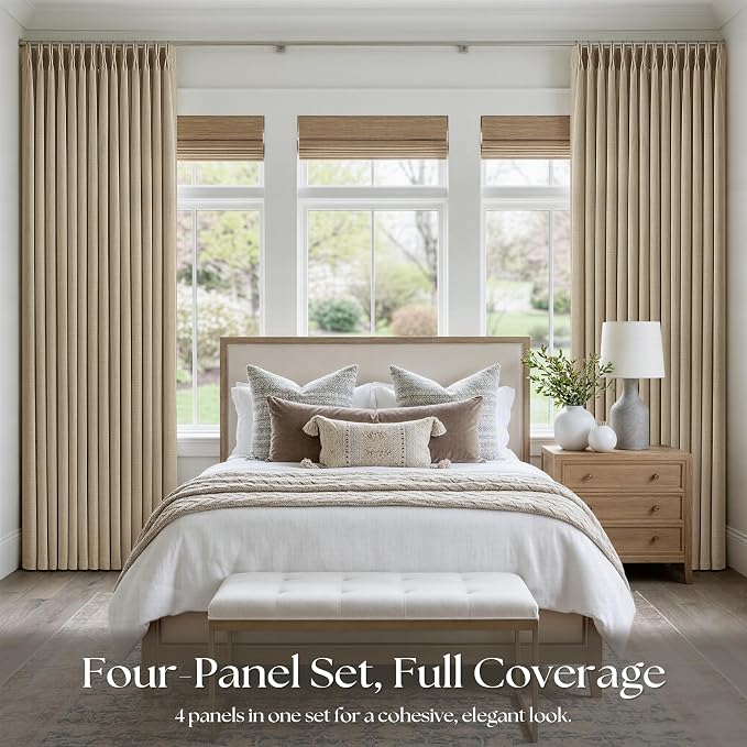 Memory Trained Pinch Pleated 126 Inch Extra Long Curtains - Image 6