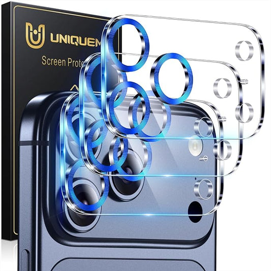 UniqueMe 3 Pack Compatible for iPhone 17 Pro Max Camera Lens Protector by UniqueMe