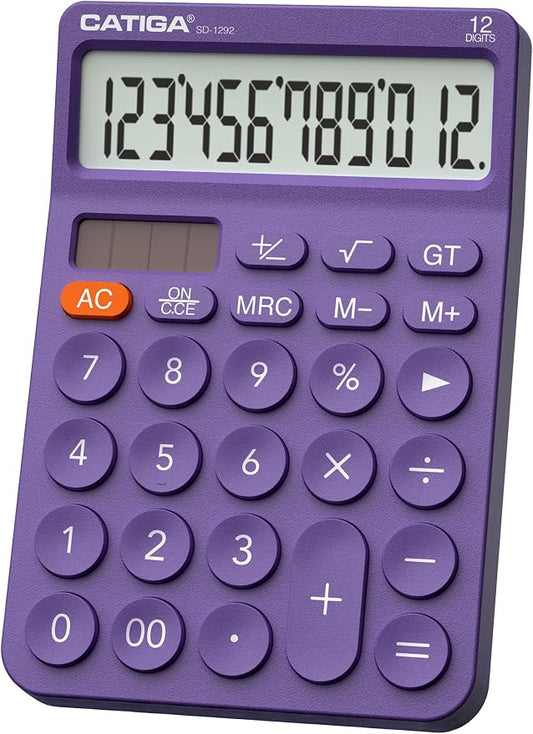 CATIGA 12 Digit Desktop Calculator Basic Desk Calculator by CATIGA