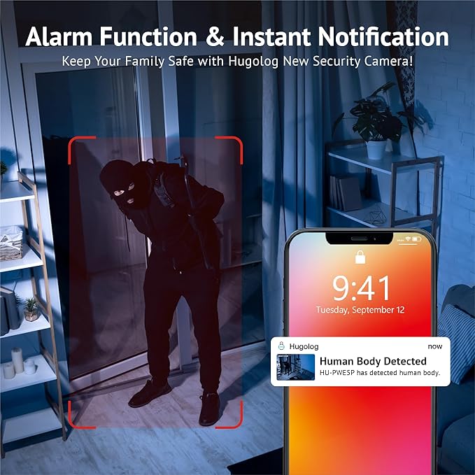 Hugolog 3K 5MP Outdoor Indoor Security Cameras - Image 7