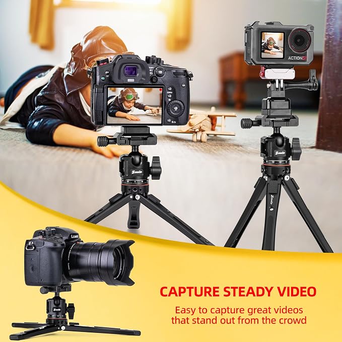 Zeadio 3-in-1 Heavy Duty Metal Tripod - Image 4