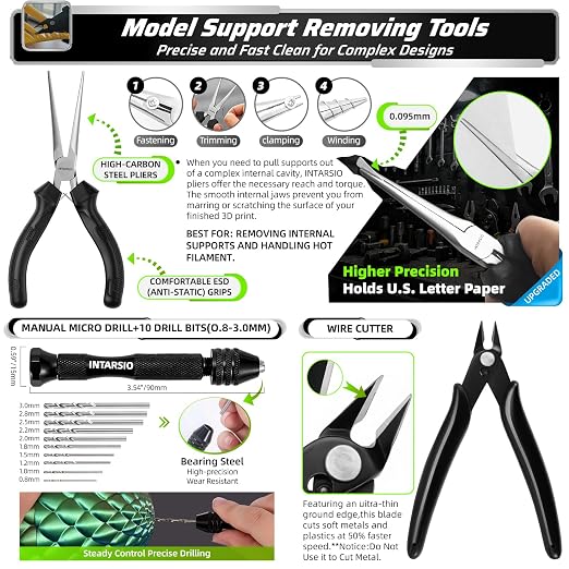 76pcs 3D Printer Tools Kit for Model Finishing/Deburring/Drilling/Polishing - Image 5
