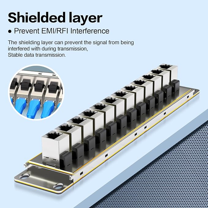 12 Port Keystone Patch Panel - Image 7