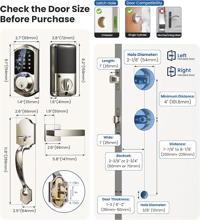 Veise VE07-H Fingerprint Smart Locks - Image 9