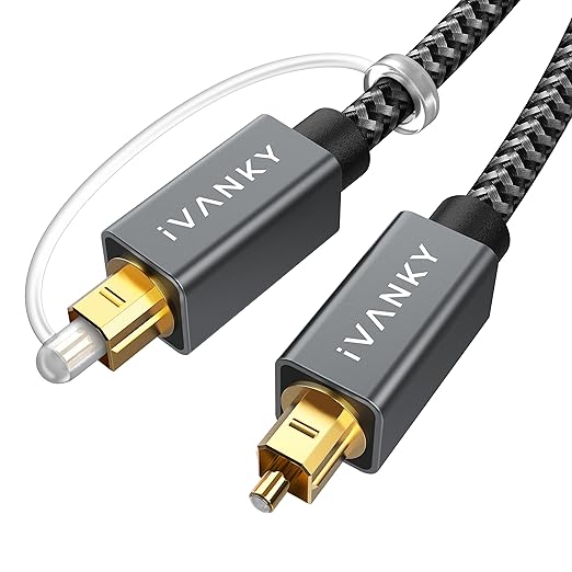 IVANKY Optical Audio Cable 6ft/1.8M Digital Audio Optical Cable by ivanky