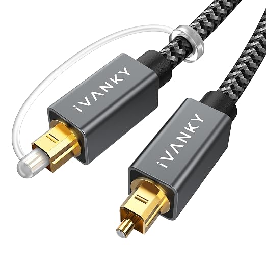 IVANKY Optical Audio Cable 3.3ft/1M Digital Audio Optical Cable by ivanky