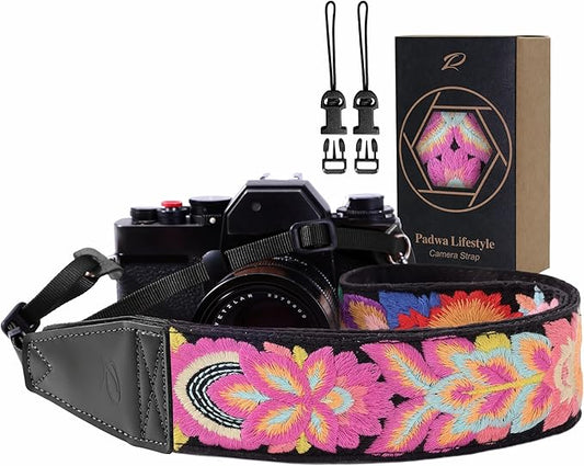Padwa Lifestyle Colorful Knit Camera Strap by PadwaLifestyleCameraStrap