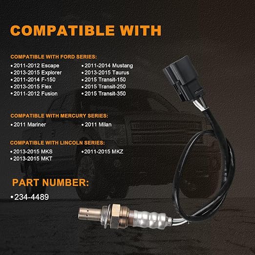Sensor de Oxígeno Downstream Compatible con F150 2011-2014, Escape MKZ - Image 2
