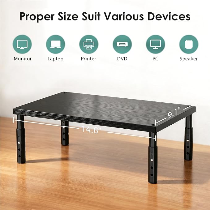 OPNICE Desk Organizers and Accessories, Adjustable Computer Monitor Stand Riser - Image 4