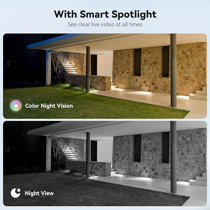 ELYSOO Solar Security Camera Wireless Outdoor, 2K Color Night Vision, 360°View - Image 4