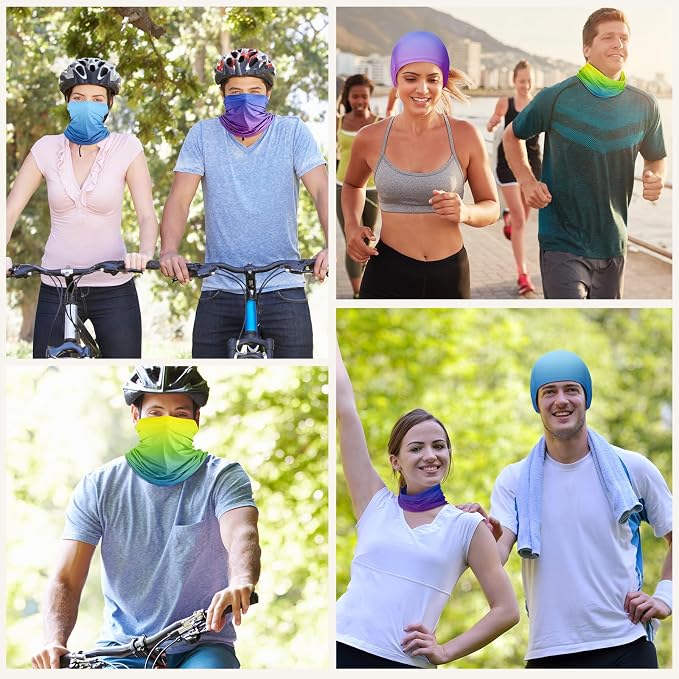 Geyoga 6 Pieces Summer UV Protection Cooling Neck Gaiter Face Clothing Neck - Image 7