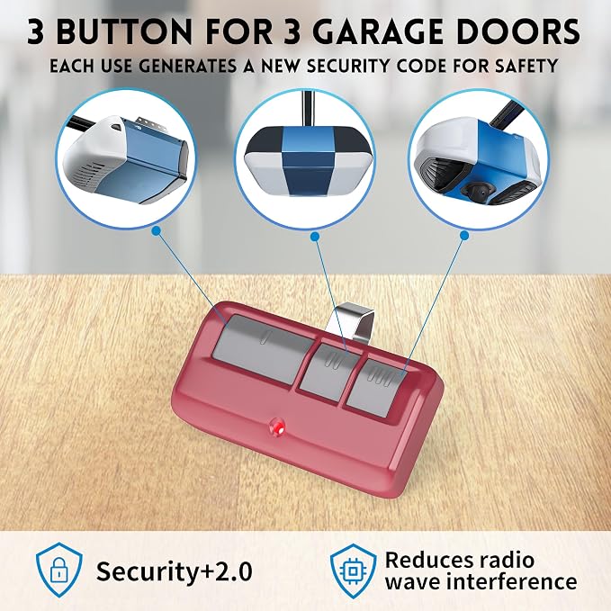 1 for Chamberlain LiftMaster Craftsman Garage Door Opener Remote 893LM 893Max - Image 5
