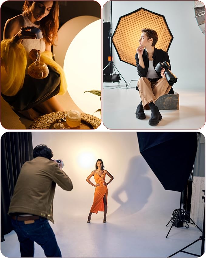 REFLEX CAMERA Professional 80W Handheld LED Photography Light – Portable Studio - Image 7