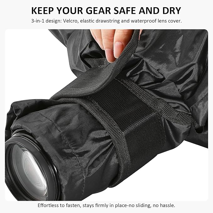 Professional Waterproof Camera Rain Cover, Universal DSLR Camera Protector - Image 7