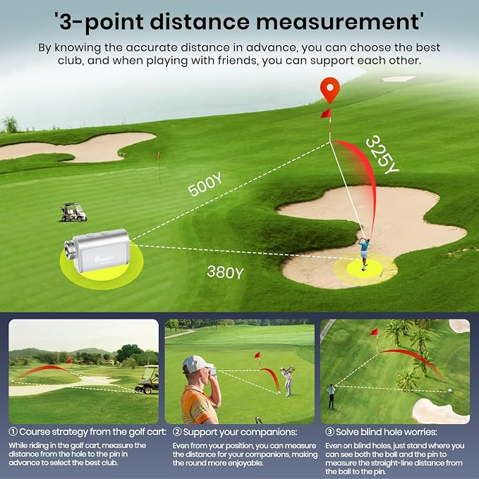 FOSSIBOT Range Finder Golf Rangefinder - Image 4