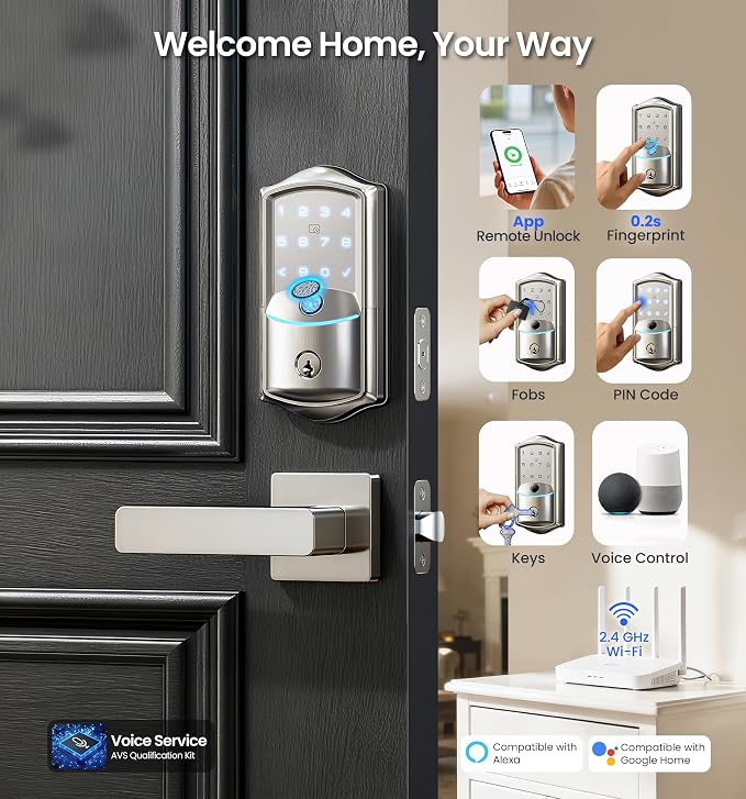 Veise VE027-L Built-in WiFi Smart Lock - Image 2