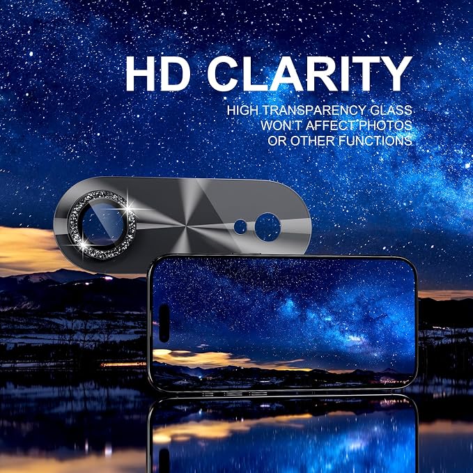 Choiche Compatible for iPhone 17 Air Camera Lens Protector, Bling Camera Cover - Image 6