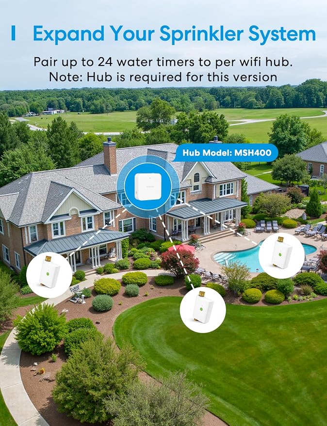 meross WiFi Water Hose Timer, Smart Sprinkler Timer - Image 4