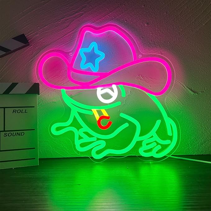Frog Cowboy Neon Signs, Frog Cowboy Lamp Led Signs Lights Neon Signs - Image 2
