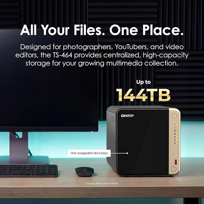 QNAP TS-464-8G-US 4 Bay High-Performance Desktop NAS - Image 3