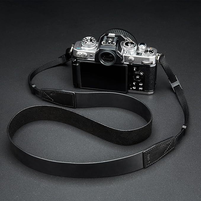 Crazy Horse Leather Camera Strap, Vintage Camera Strap, Adjustable Camera Neck - Image 9