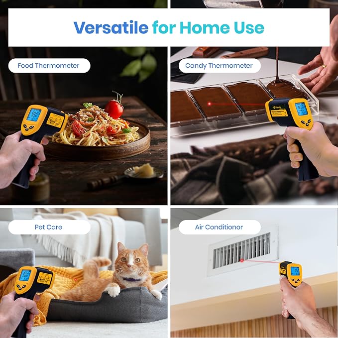 Etekcity Infrared Thermometer Laser Temperature Gun 774, Meat Food Candy Oven - Image 2