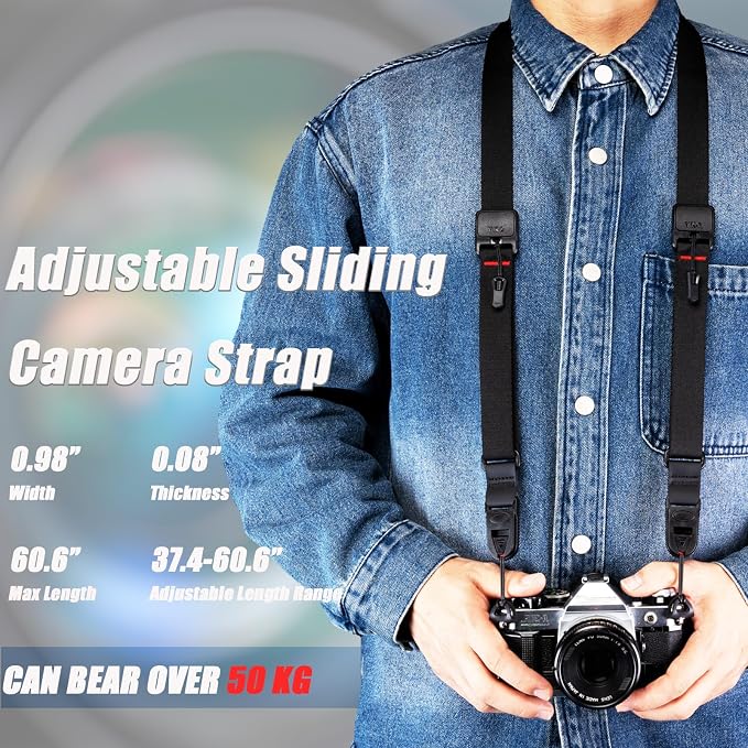 VKO Camera Strap, Quick Release Crossbody Adjust Neck Shoulder Strap - Image 2