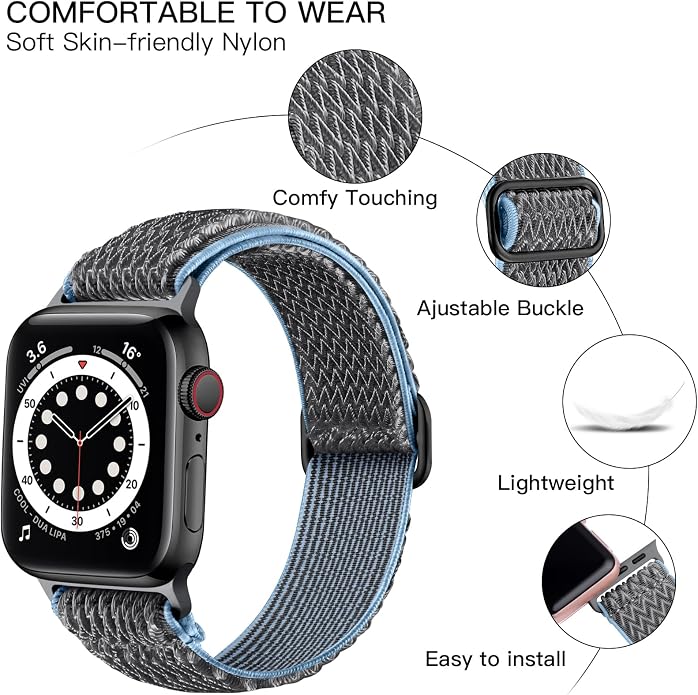 Lerobo Stretchy Nylon Solo Loop Band, Compatible - Image 2