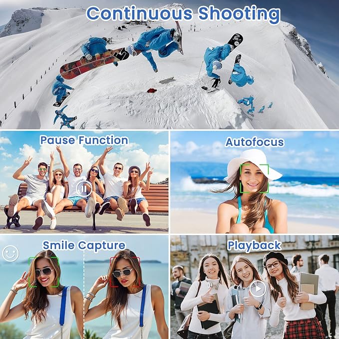 4K Digital Camera for Photography, 64MP HD WiFi Vlogging Camera for YouTube - Image 7