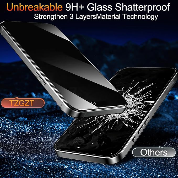 TZGZT 3 Pack Privacy Screen Protectors - Image 6