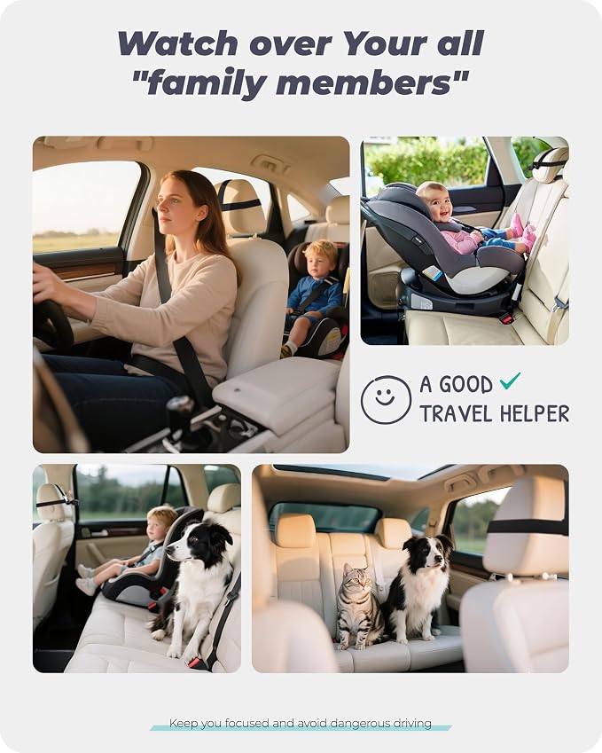 NO.1 Magnetic Baby Car Camera, Auto Night Vision, 360° Rotation Car Camera - Image 2