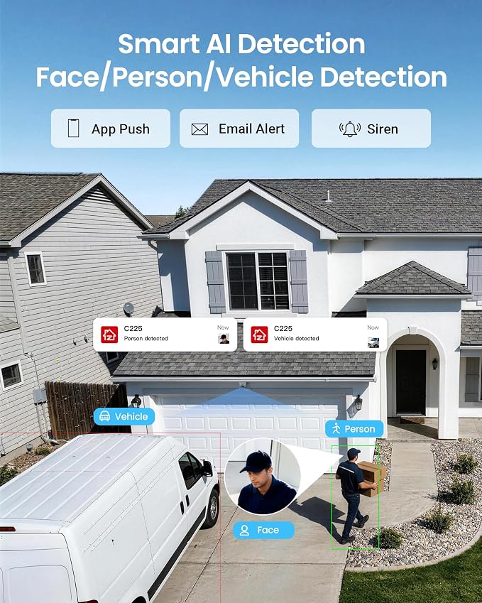 ZOSI 4K PoE Security Camera System, Person Vehicle Detection, Night Vision - Image 4