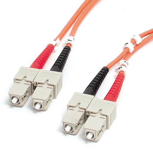 StarTech.com 2m SC to SC OM1 Multimode Fiber Optic Cable, 62.5/125 Fiber Size by StarTech
