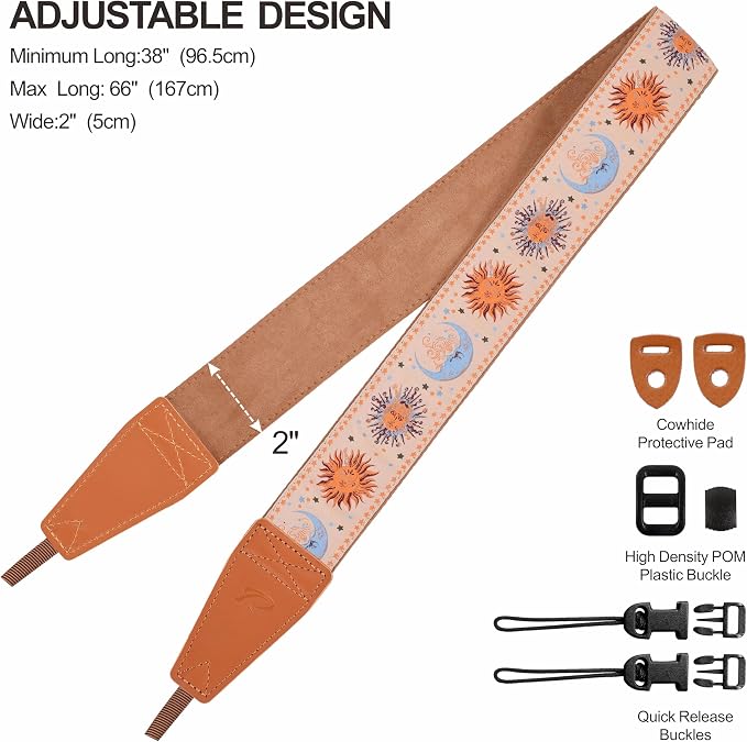 Padwa Lifestyle Tan Sun God Camera Strap - Image 6