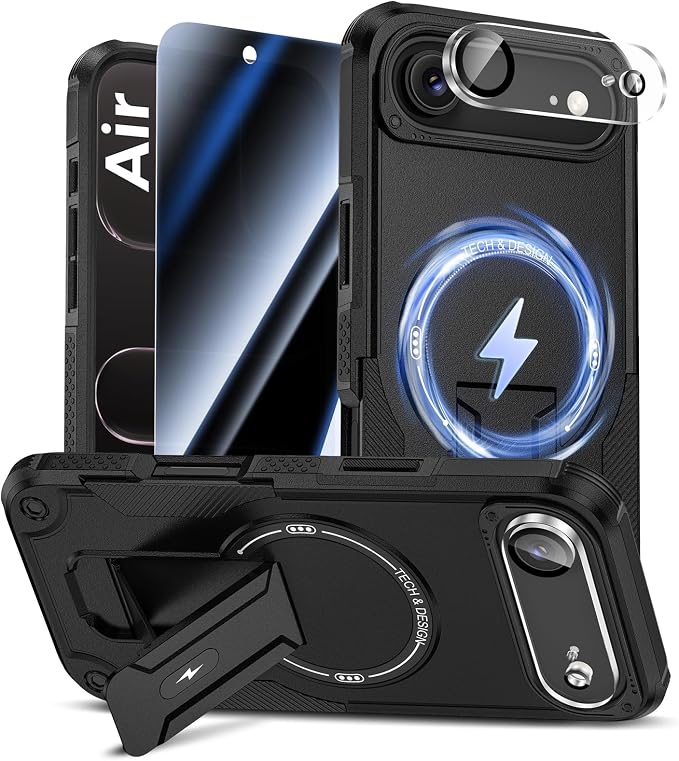 Goton for iPhone Air Case with Privacy Tempered Glass Screen Protector & Camera by Goton