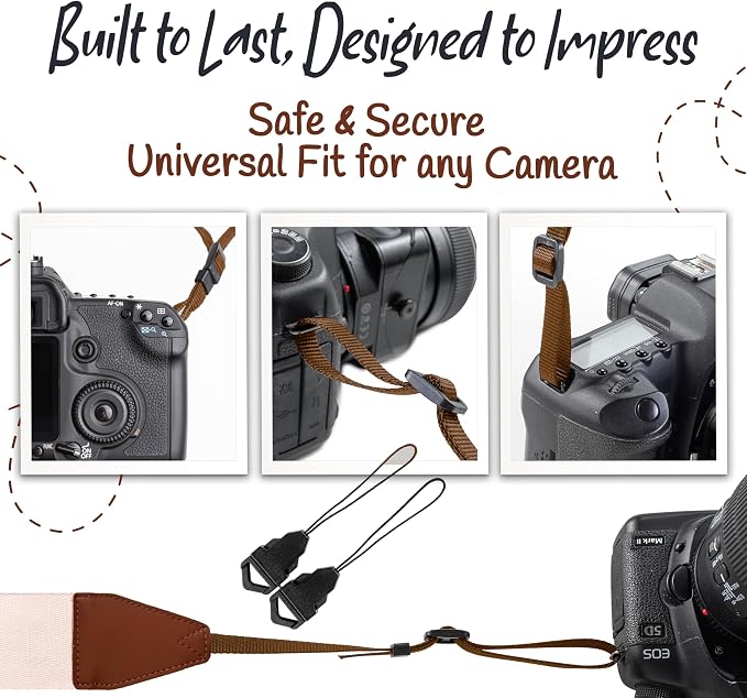 Art Tribute Camera Strap For Photographers Padded Universal Fit Neck Shoulder & - Image 7