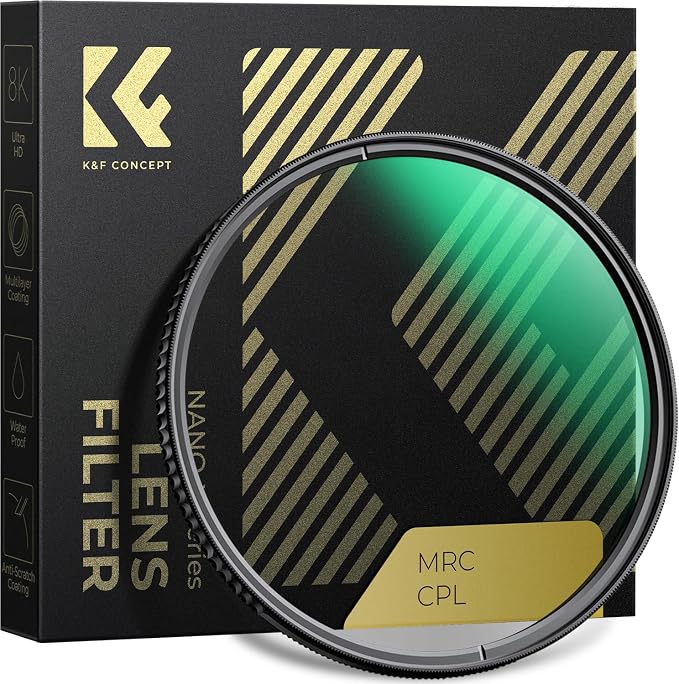 K&F CONCEPT 52mm Circular Polarizers Filter Polarizing Filter 28 Multi-Layer by KFCONCEPT