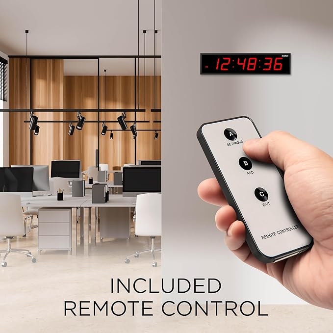 Ivation Oversized Large Digital Wall Clock - Image 5