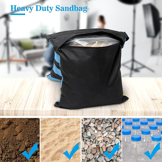 4 Packs Blue Sandbag Weight Bags - Image 3