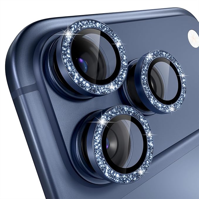 Misea Compatible for iPhone 17 Pro/iPhone 17 Pro Max Camera Lens Protector Bling - Image 8