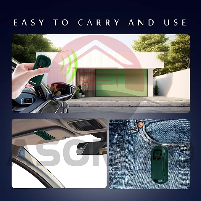 ASONPAO 2-Pack G1T-BX for Genie & Overhead Door Garage Door Opener Remote - Image 6
