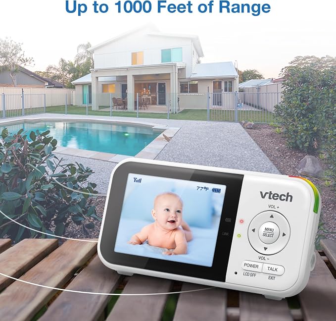 VTech Baby Monitor No WiFi – 19Hr Video Battery, 1000ft Range, Night Vision - Image 12