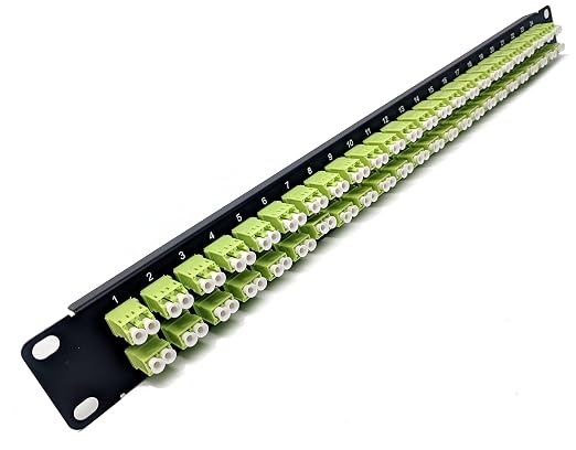 Ultra Spec Cables 1U 48port High Density Patch Panel, Loaded by UltraSpecCables