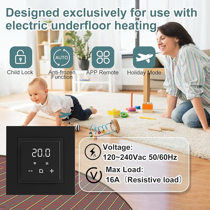 HEATIT Programmable Thermostat, WiFi Smart Thermostat - Image 2