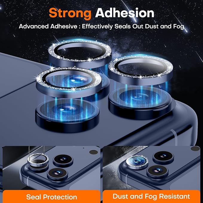 for iPhone 17 Pro/iPhone 17 Pro Max Camera Lens Protector, Tempered Glass - Image 2