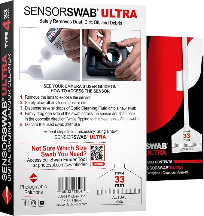 Photographic Solutions Sensor Swab Ultra 33mm Type-4 Digital Imaging Sensor - Image 8