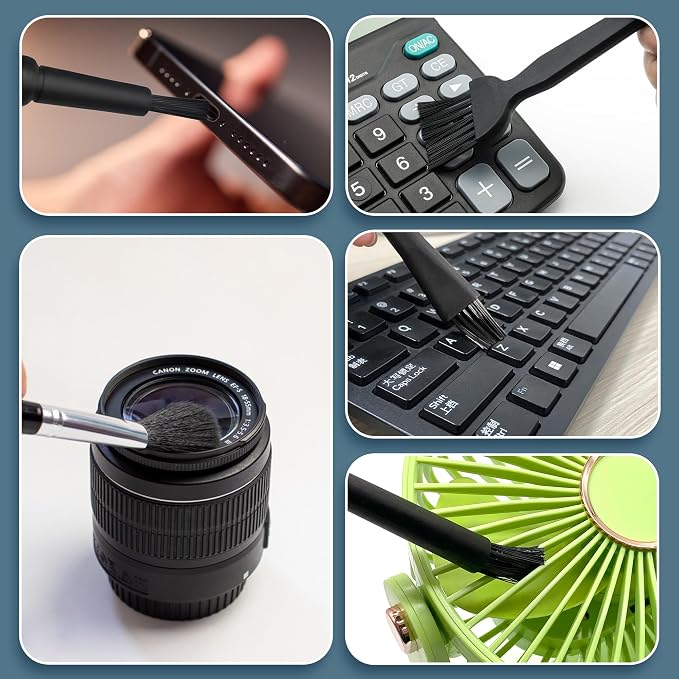 5 PCS Mini Keyboard Cleaning Brushes Kit, PP Handle Nylon Anti Static - Image 7